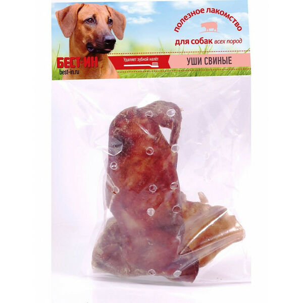 Уши свиные Бест-Ин лакомство для собак 2 шт