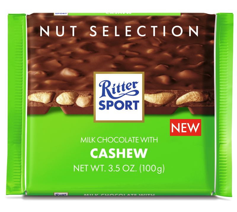 

Шоколад молочный Ritter Sport Nut Selection с соленым кешью 100 г