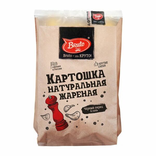 Чипсы Bruto Картошка жареная с солью