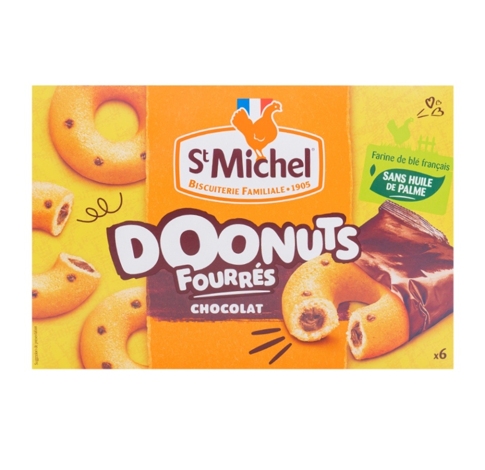 

Пончики St Michel с шоколадной начинкой 180 г, Франция
