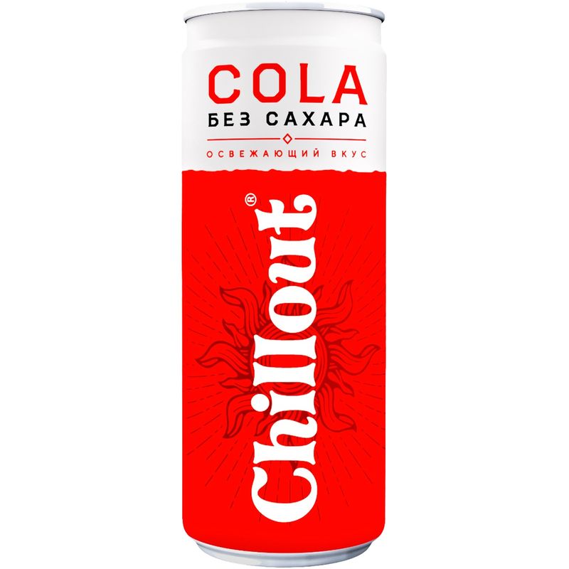 

Напиток Chillout Cola кола без сахара, 330 мл