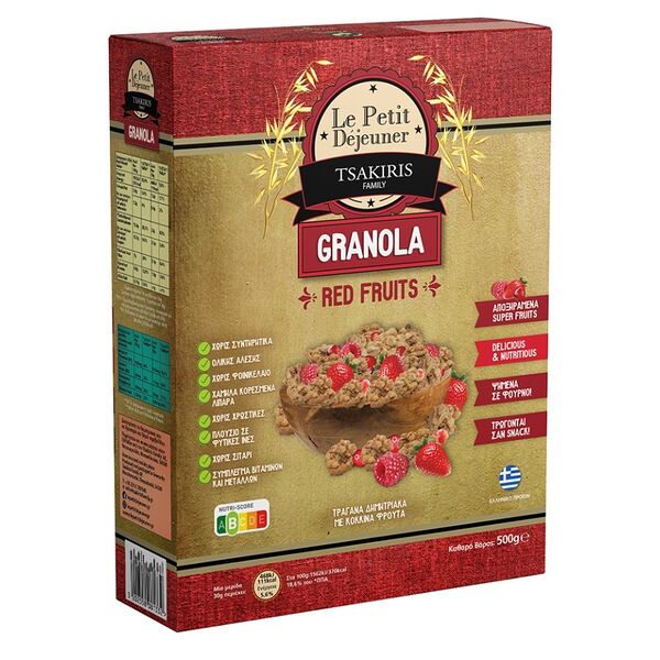 Гранола Le Petit Dejeuner Tsakiris family с ягодами