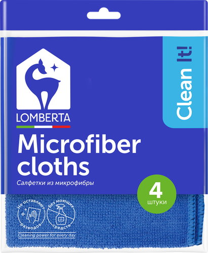 

Салфетки универсальные Lomberta Microfiber Cloths 4 шт
