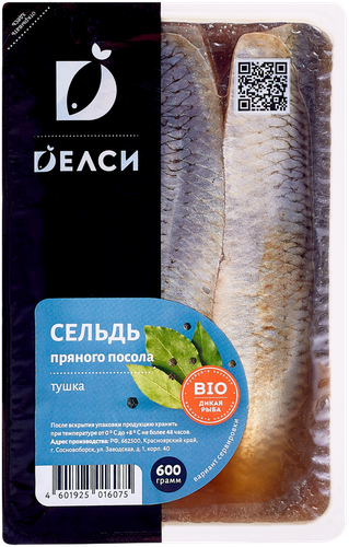 

Сельдь пряного посола ДЕЛСИ тушка, 600г