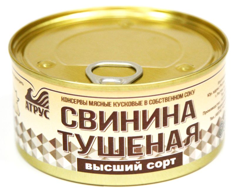 

Свинина тушёная Атрус 325 г