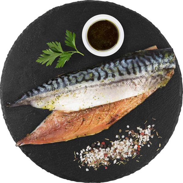 Скумбрия охлаждённая в маринаде Французский сад, филе, (1 штука ~ 300 г)