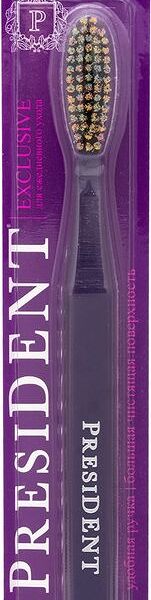 Зубная щетка PresiDENT Exclusive средней жесткости в ассортименте 1 шт