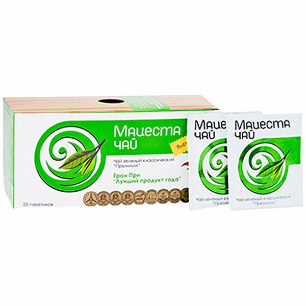 Чай Мацеста чай Премиум зеленый классический в пакетиках