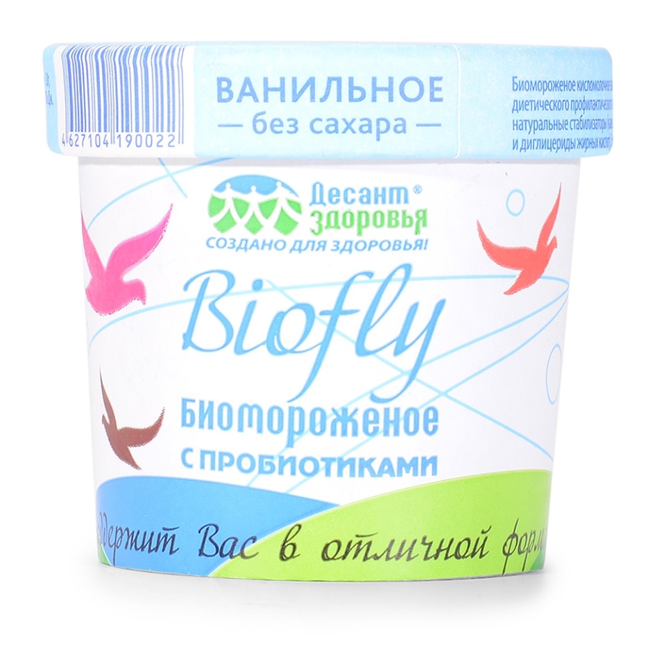 

Биомороженое Десант Здоровья BioFly натуральная ваниль с пробиотиками 45 г