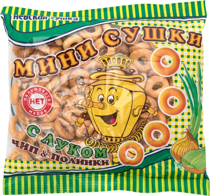 

Мини-сушки Невская Сушка Чип&Полинки с луком 200 г