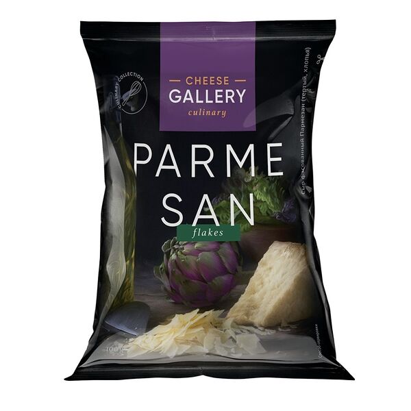Сыр Cheese Gallery Пармезан тёртый хлопья 38%, 100 г