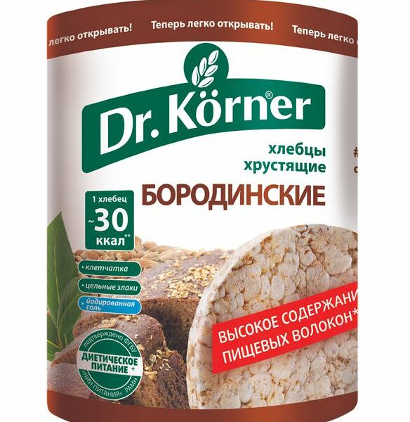 Хлебцы Dr.Korner Бородинские, 100г