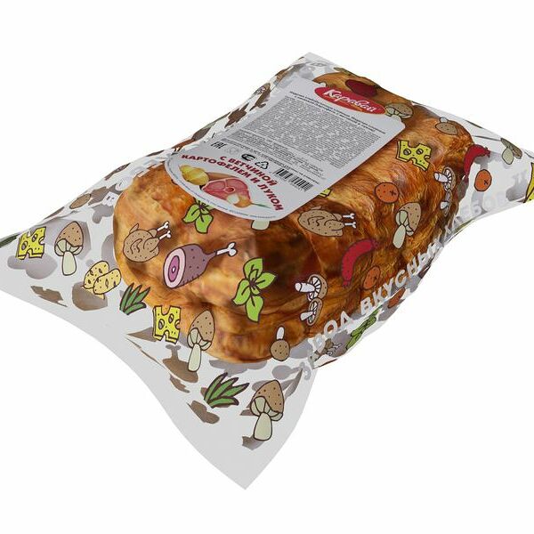 Слойка Каравай картошка-ветчина-лук 70 г