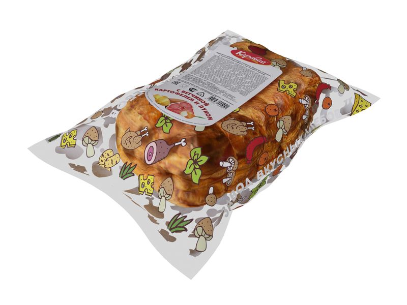 

Слойка Каравай картошка-ветчина-лук 70 г