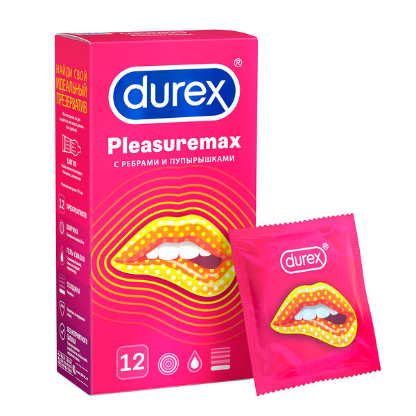 Презервативы Durex Pleasuremax 12 шт