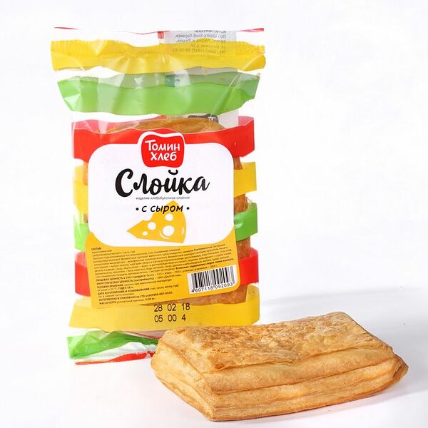 Слойка Томин Хлеб с сыром 60г