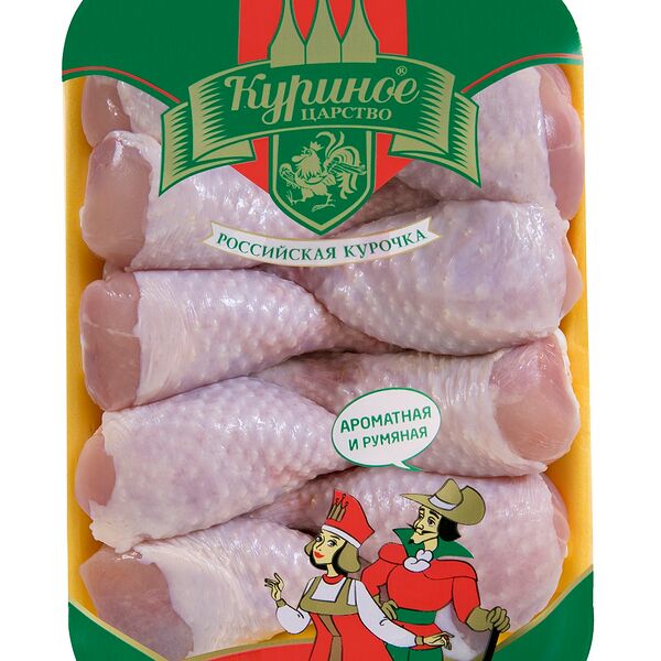 Голень куриная КУРИНОЕ ЦАРСТВО с кожей охл. подложка вес до 1.4 кг