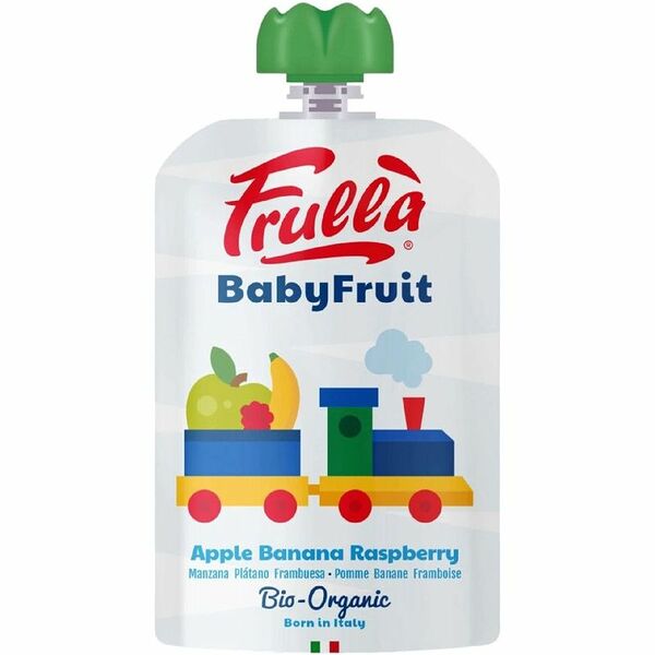 Пюре  Frulla яблоко-банан-малина с 6 месяцев, 100г