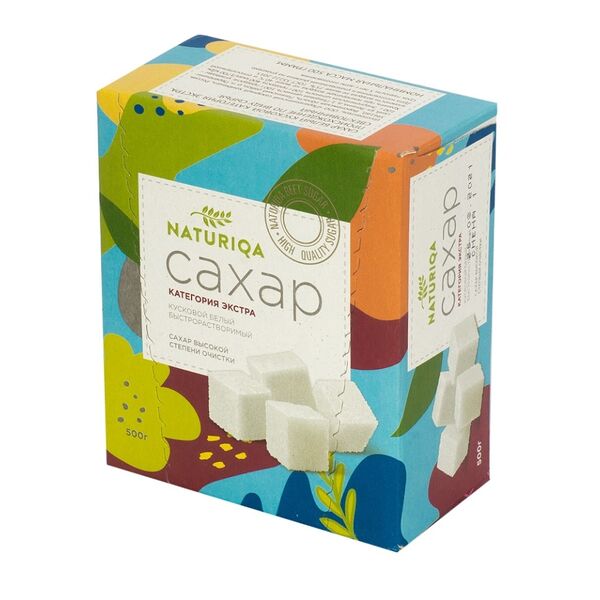 Сахар белый кусковой категория Экстра ТМ Naturiqa (Натурика) 500г