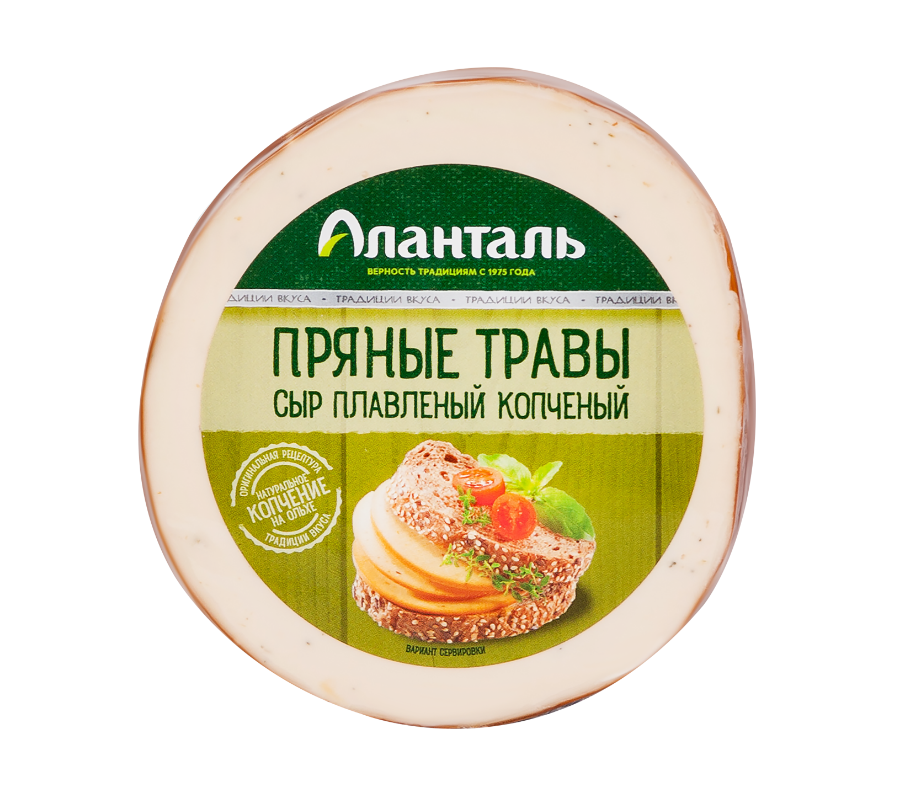 

Сыр АЛАНТАЛЬ плавленый копченый ф/у 40% вес без змж до 600г