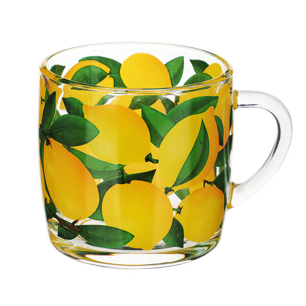 Кружка 300мл, лимоны, стекло