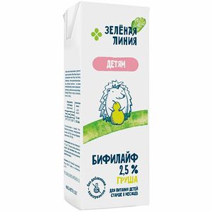 Бифилайф детский Маркет Зеленая линия Груша 2.5% 210г