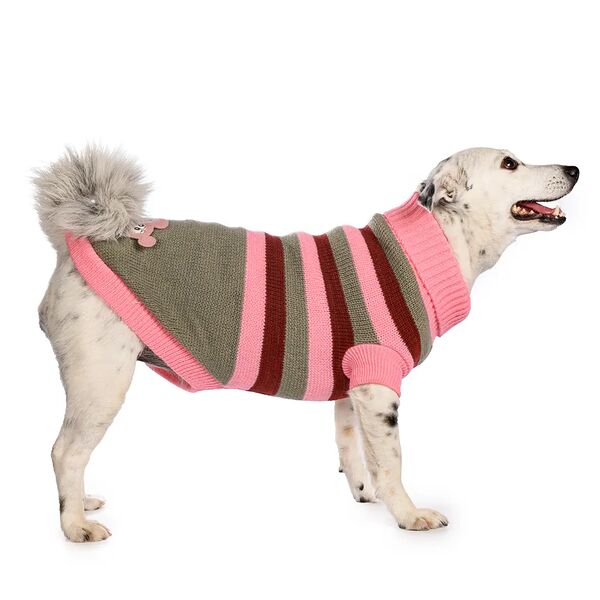 Свитер для собак 45см 2XL розовый (унисекс)