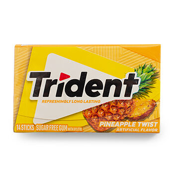 Жевательная резинка Trident Pineapple Twist ананас, США
