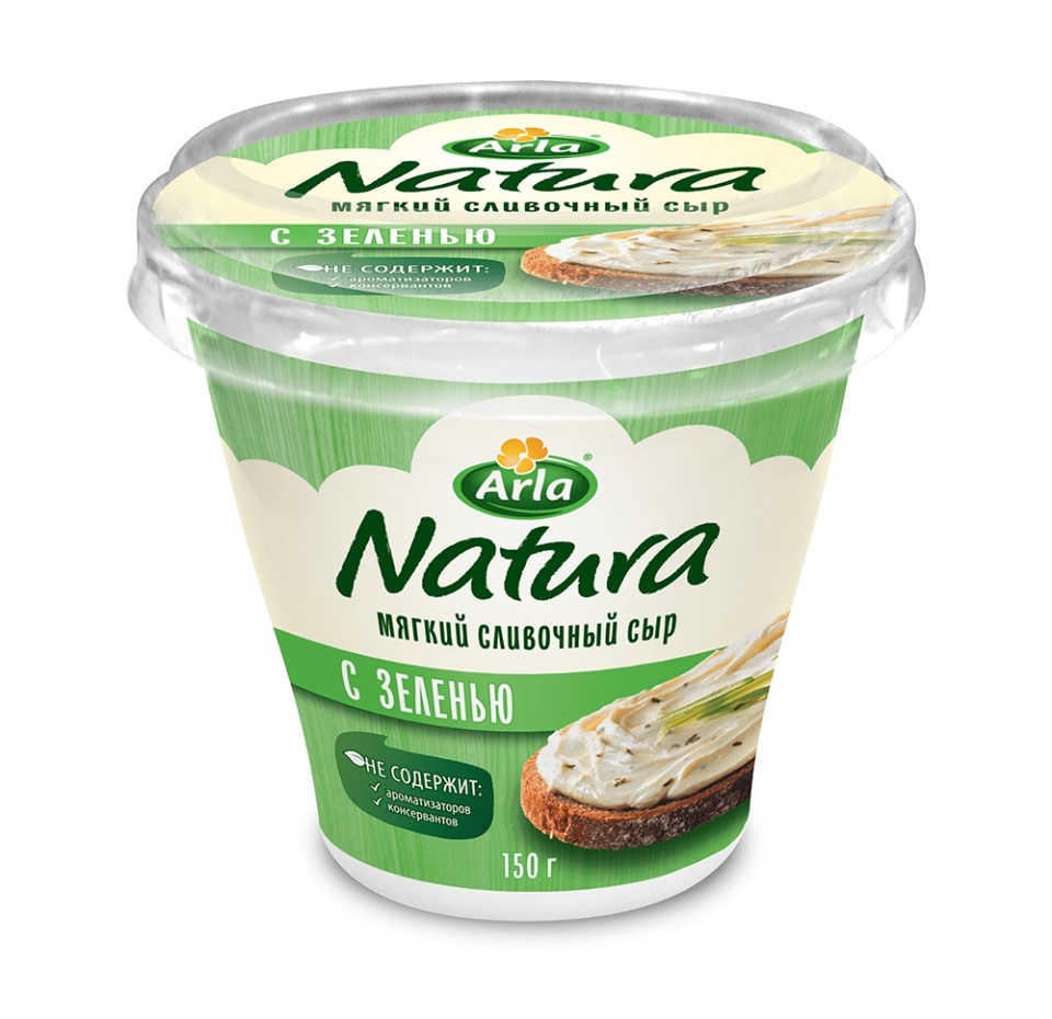 

Сыр мягкий Natura Сливочный с зеленью 55% 150 г