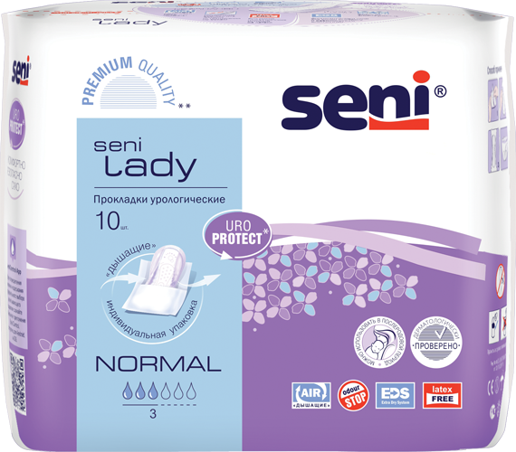 

Прокладки Seni Lady Normal урологические 10 шт.