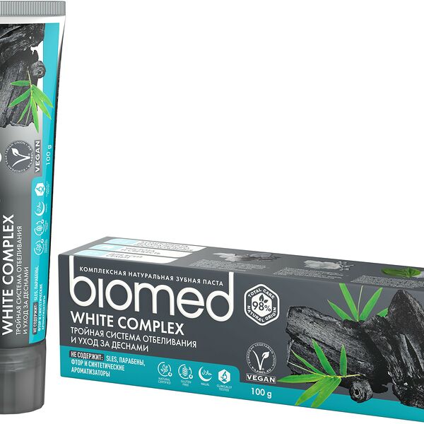 Зубная паста Biomed White Complex Антибактериальная отбеливающая