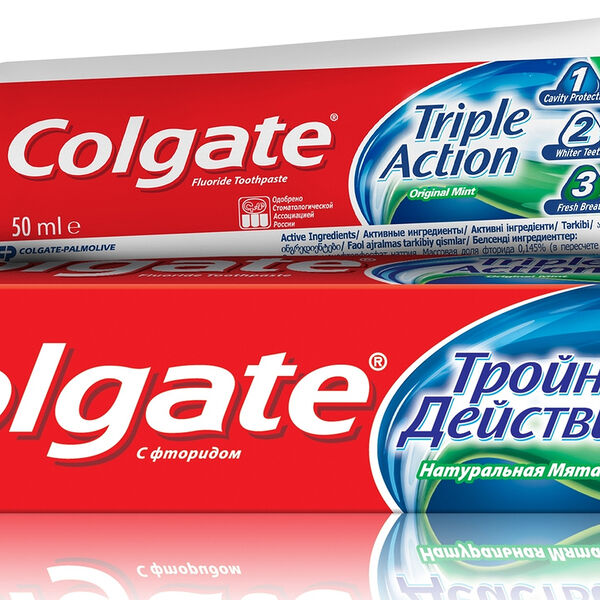 Зубная паста колгейт тройное действие натуральная мята к/к колгейт-палмолив