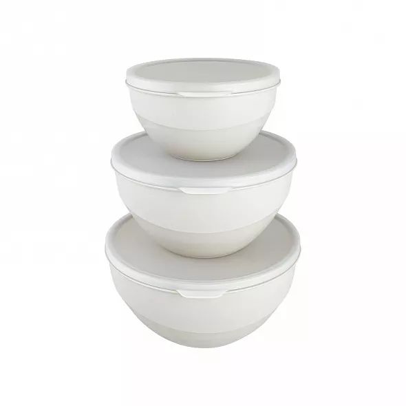 

Набор мисок Полимербыт Line Duo 1л+2л+3л, цвет в ассортименте