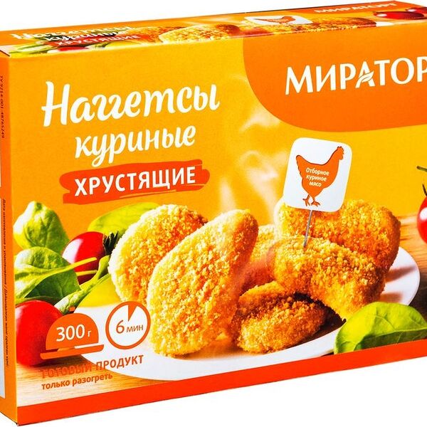 Наггетсы Мираторг Хрустящие куриные, 300г