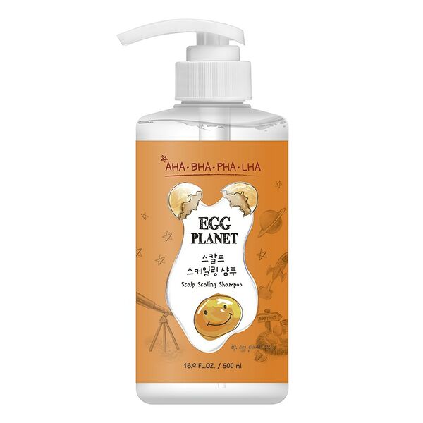 Шампунь для волос `EGG PLANET` с AHA, BHA, PHA, LHA - кислотами 500 мл