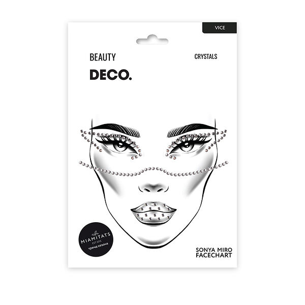 Кристаллы для лица и тела Deco Face crystals by Miami tattoos (Vice)