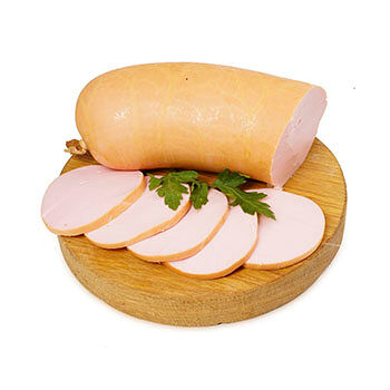 Колбаса вареная Фермерская с индейкой в натуральной оболочке,  Мясной Дом Ивановых, Россия