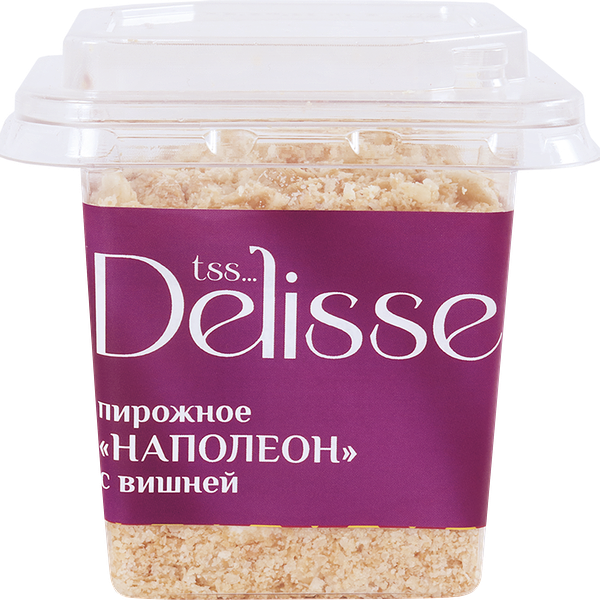 Пирожное DELISSE Наполеон с вишней