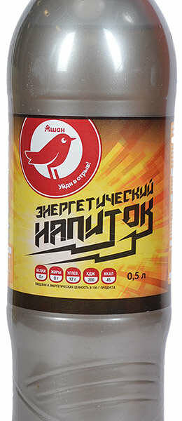 Напиток энергетический АШАН Красная птица газированный