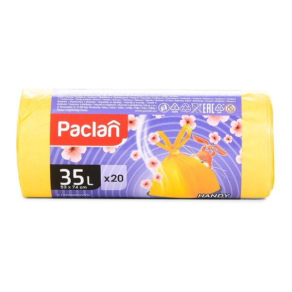 Мешки для мусора Paclan Bunny bags Aroma 35л, 63х74 см 20 шт