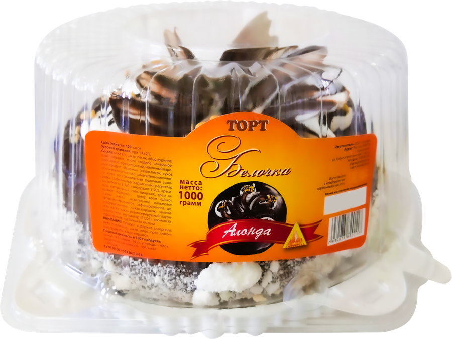 

Торт АЛОНДА Белочка 1кг
