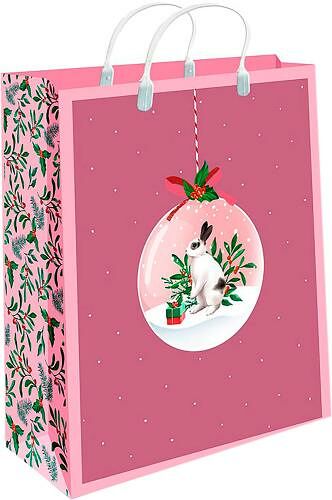 Пластиковый пакет новогодний 24*26*9см в ассортименте