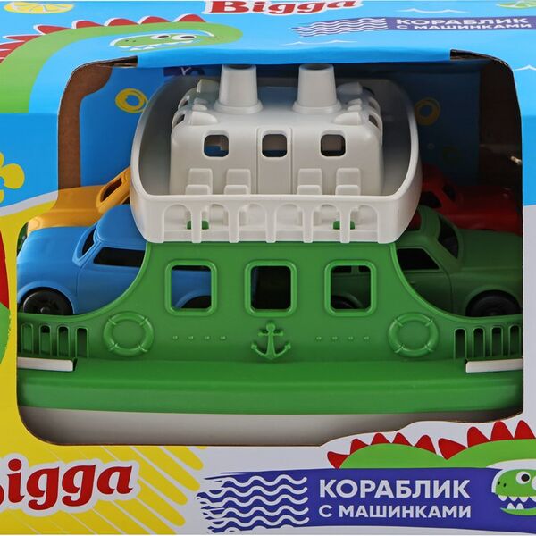 Набор игровой BIGGA Паром с 4 машинами, 25,5см, Арт. YE015831