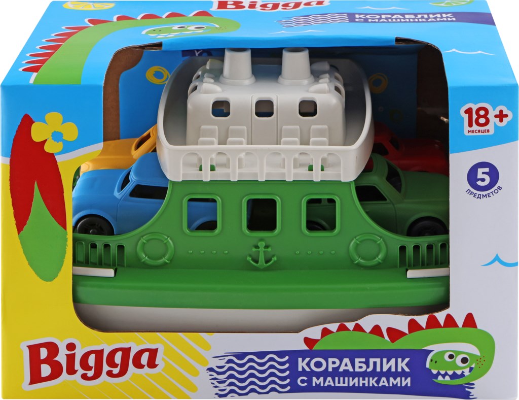 

Набор игровой BIGGA Паром с 4 машинами, 25,5см, Арт. YE015831