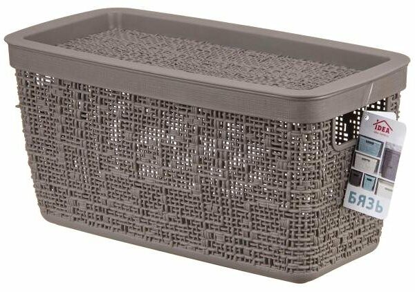 Коробка Idea Бязь с крышкой 28х14х14 cм, цвет в ассортименте