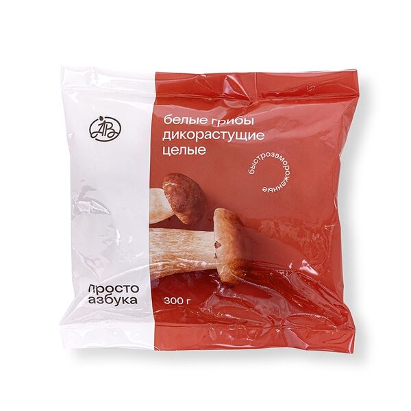 Грибы белые быстрозамороженные Просто Азбука дикорастущие