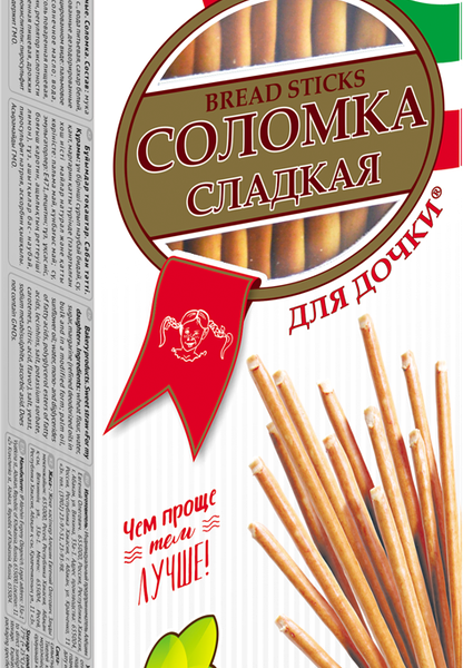 Соломка Завод Алёшина Для дочки сладкая 80 г