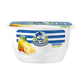 Продукт творожный Простоквашино груша-банан 3.6%, 130 г