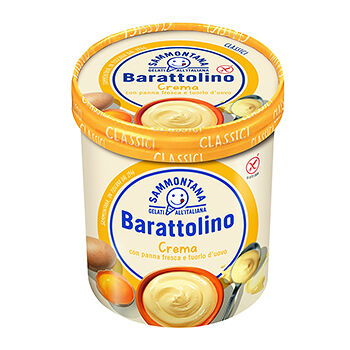 Десерт Sammontana замороженный Итальянское мороженое Крема Бараттолино 500г, Италия БЗМЖ