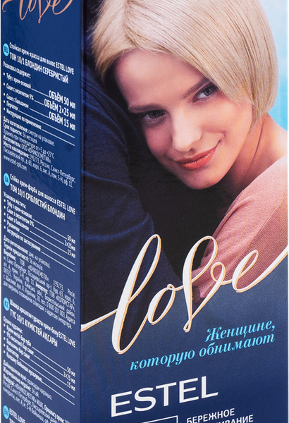 Крем-краска для волос ESTEL Love 10/1 Блондин серебристый